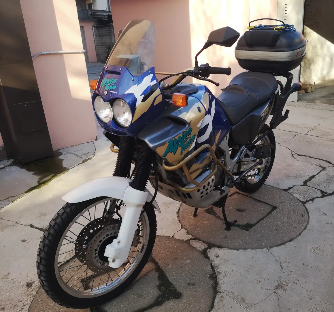Honda XRV 750 bauletto Mavi - 1