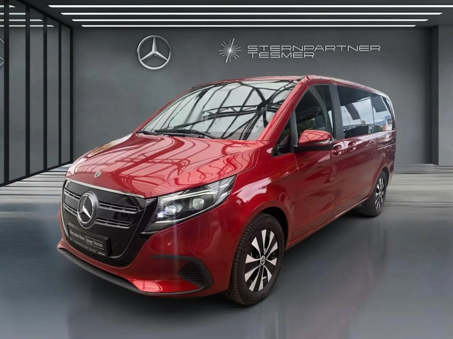 Mercedes-Benz EQV 300 , LANG - DISTRONIC, MULTIBEAM, TISCH, 7 S Rojo - 1