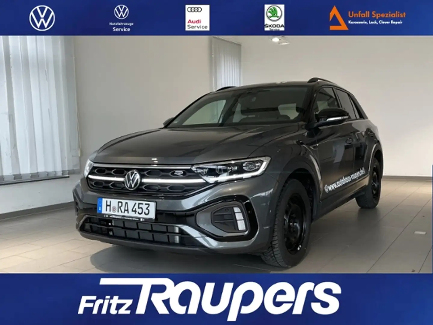 Volkswagen T-Roc 1.5 TSI DSG +BLACK STYLE+NAVI R-line Grau - 1