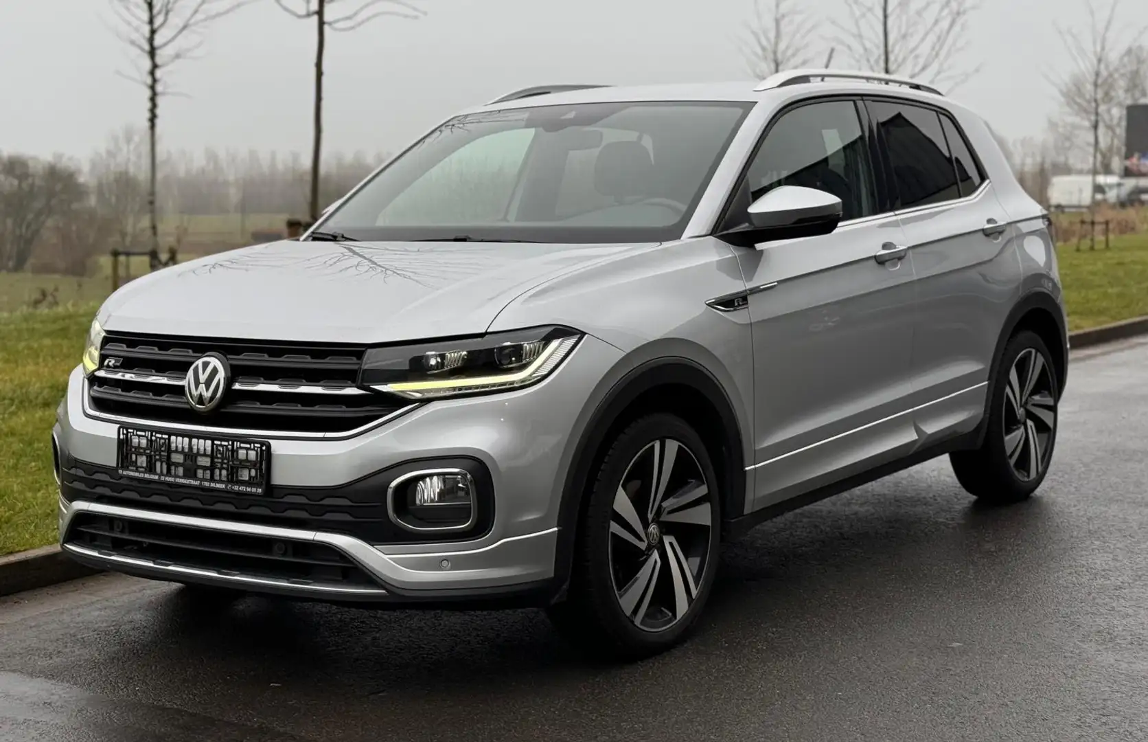 Volkswagen T-Cross 1.0 TSI R Line DSG NAVI-LED-CARPLAY-PDC-SRVCBK Argent - 1