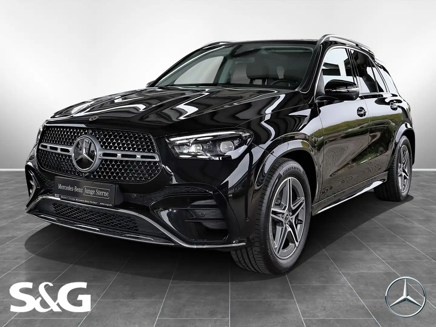 Mercedes-Benz GLE 450 d 4M AMG Line AHK+PANORAMA+MEMORY+360° Schwarz - 1