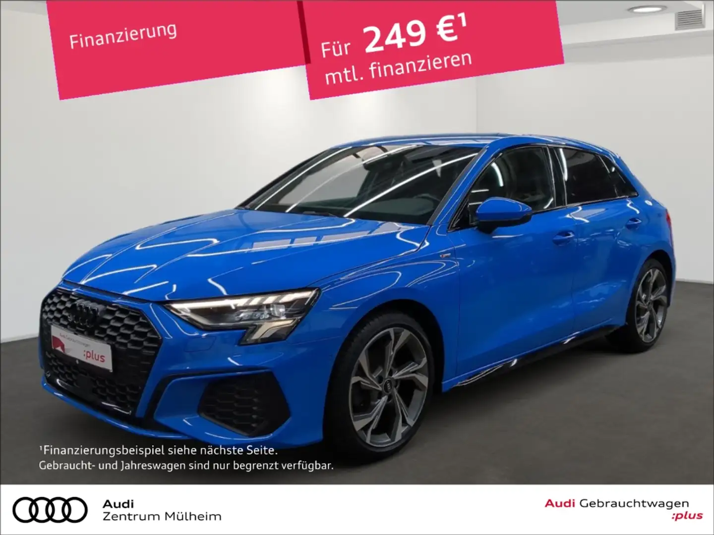 Audi A3 Sportback 35 TFSI S line Navi LED virtual schwarz Blau - 1