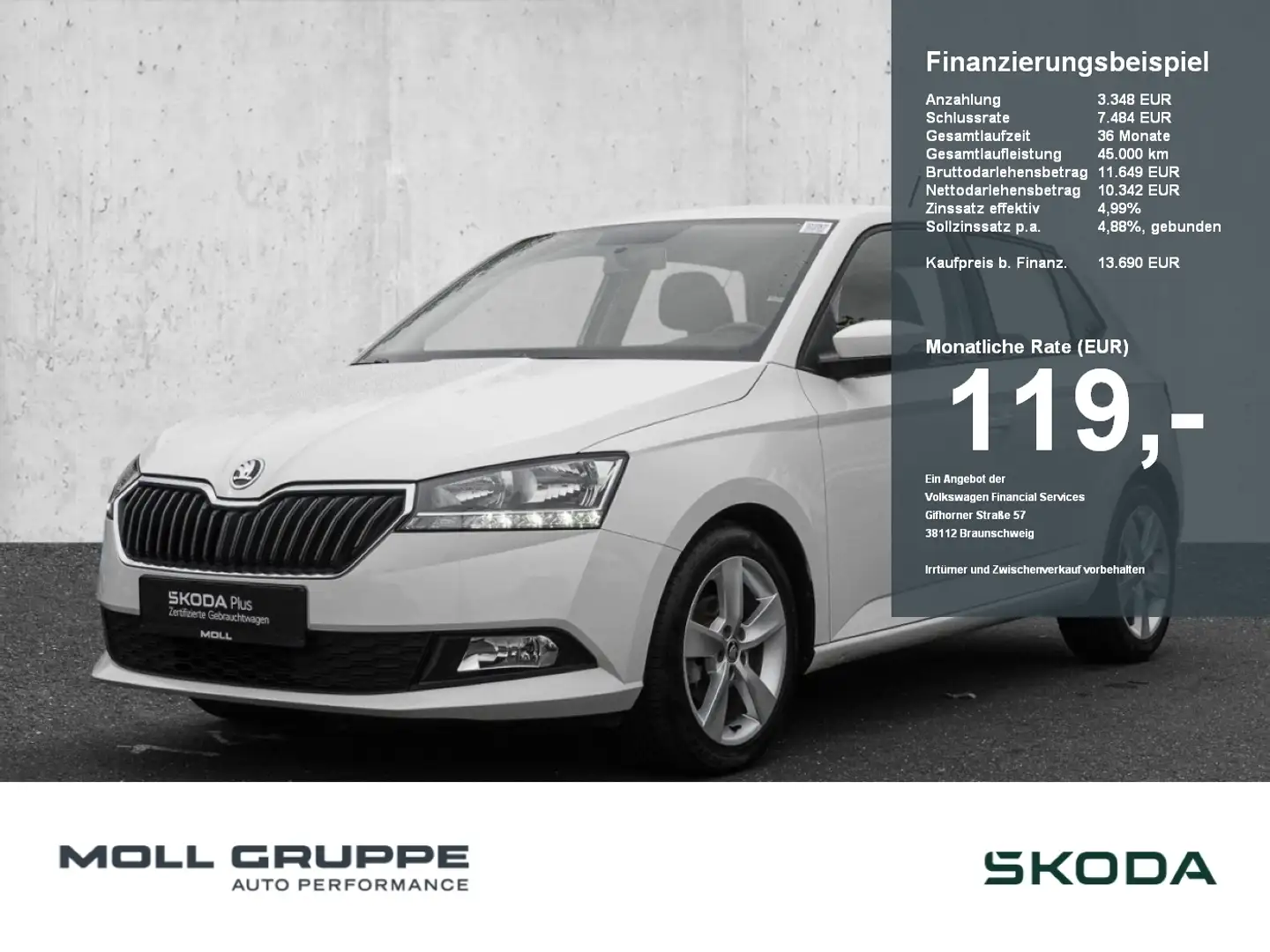 Skoda Fabia 1.0 MPI Active Cool LM PDC SHZ SOUNDSYS Bianco - 1