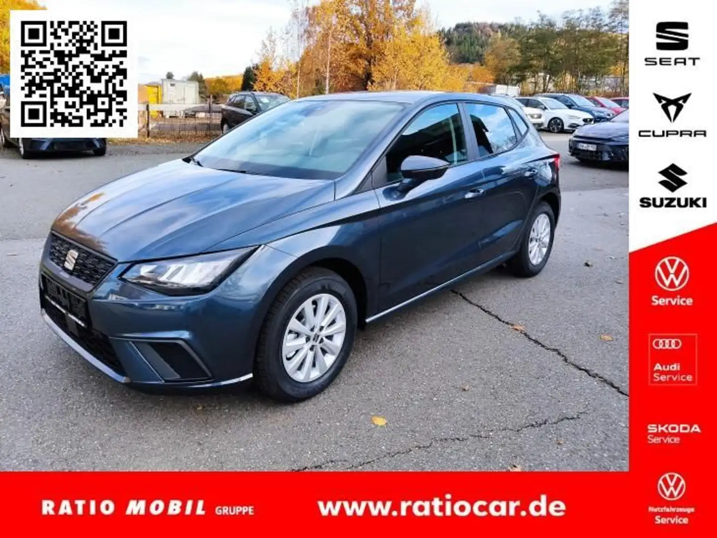 SEAT Ibiza IBIZA ROAD EDITION 1.0 TSI NAVI SITZH AHZV-VORB. Grau - 1
