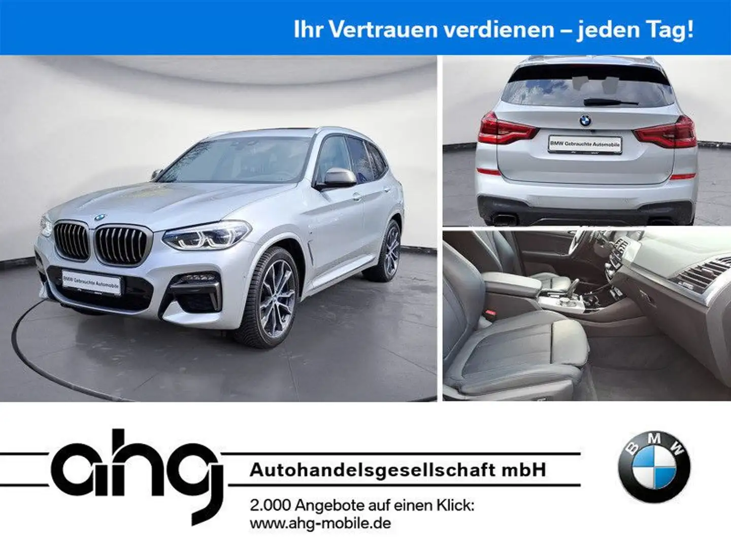 BMW X3 M i AT Navi Panoramadach Bluetooth PDC MP3 S Silber - 1