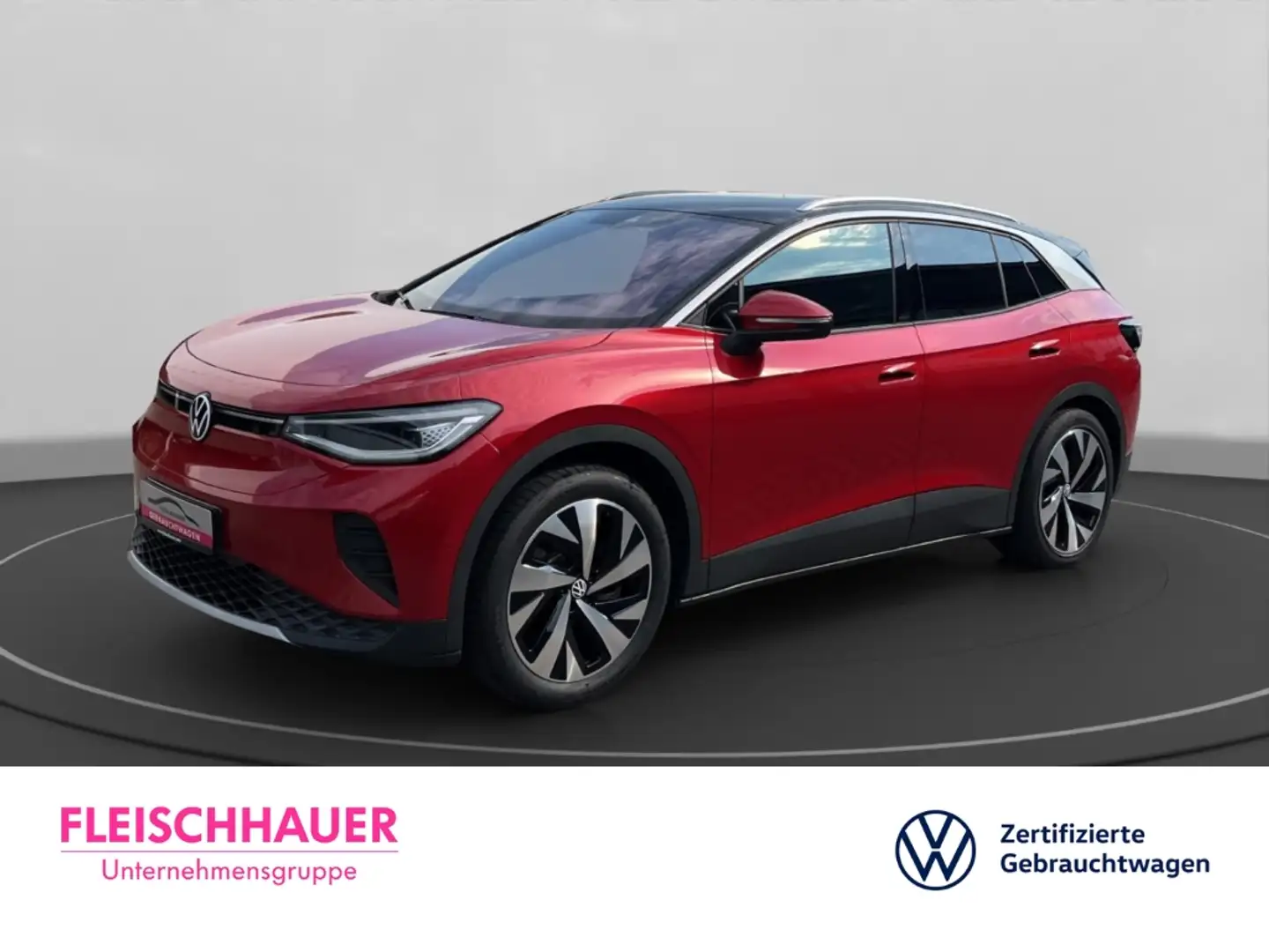 Volkswagen ID.4 Pro Wärmep. AHK HK-Subwoofer Kamera Matrix Ergo-Si Rot - 1