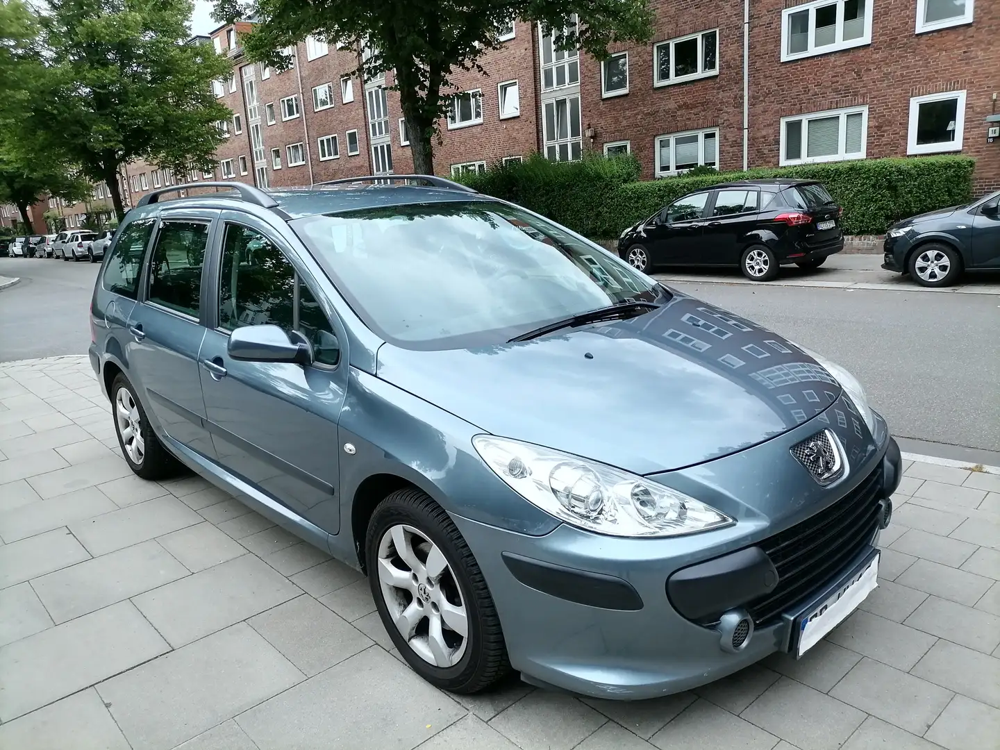 Peugeot 307 HDi 1.6 KOMBI DIESEL * TÜV NEU * GARAGENWAGEN Gri - 1
