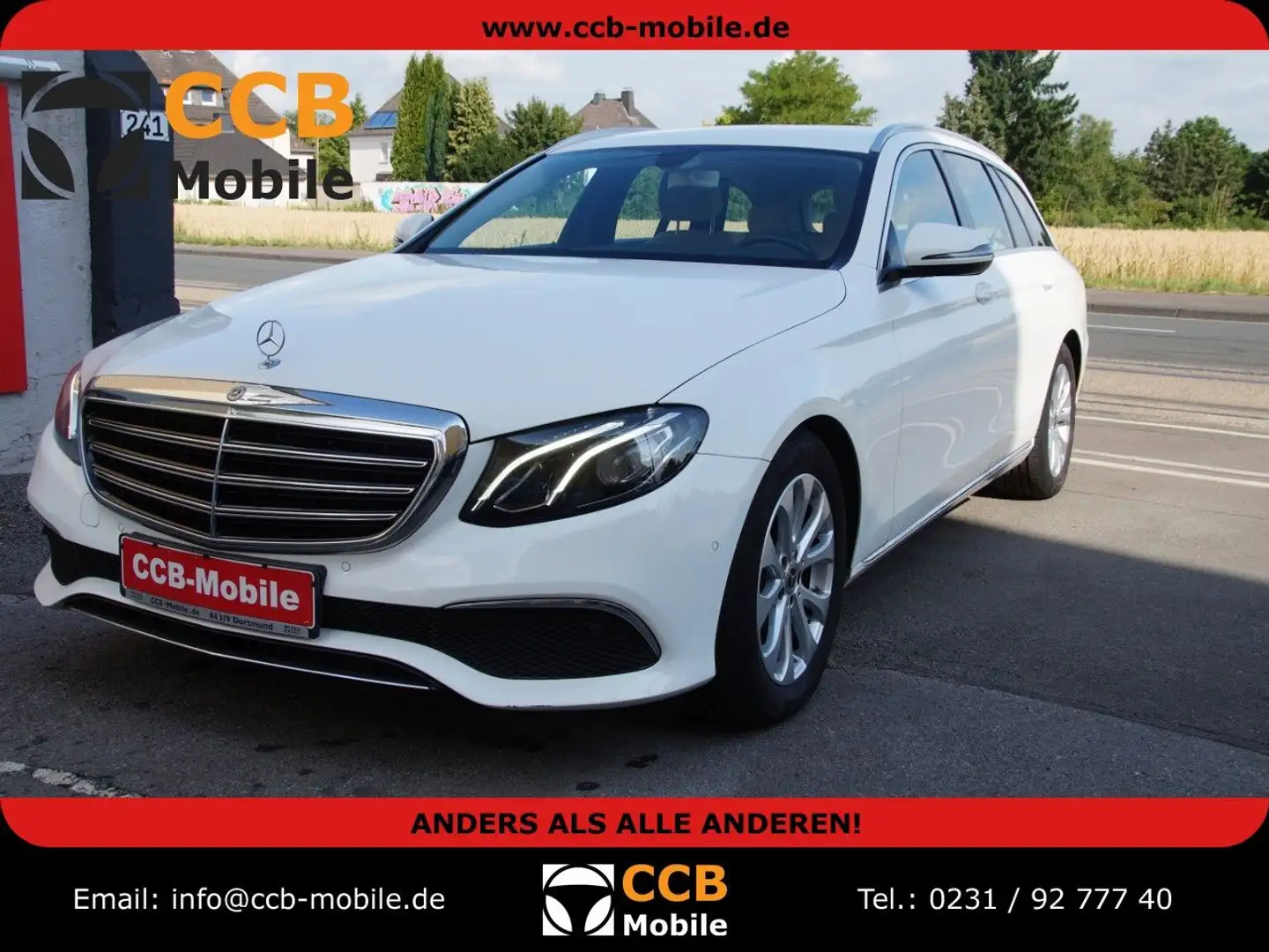 Mercedes-Benz E 220 E -T- KOMBI/ 1HAND/NAVI/8 FACH BEREIFT/ Fehér - 1