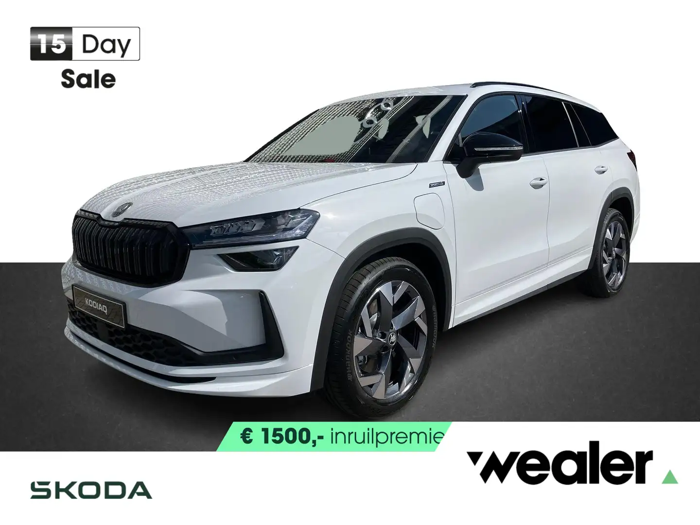 Skoda Kodiaq Sportline Business 1.5 TSI PHEV 204 pk DSG | Autom Bianco - 1