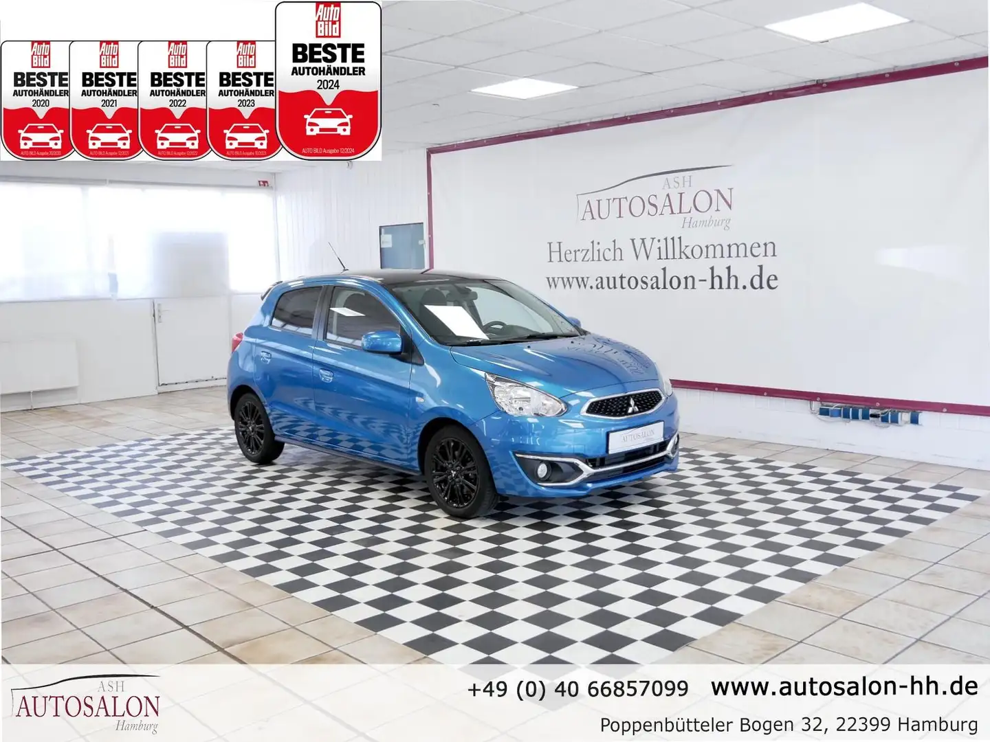 Mitsubishi Space Star Diamant Edition+*2Vorb*Mitsubis.Servicegep*Kamera* Blau - 1