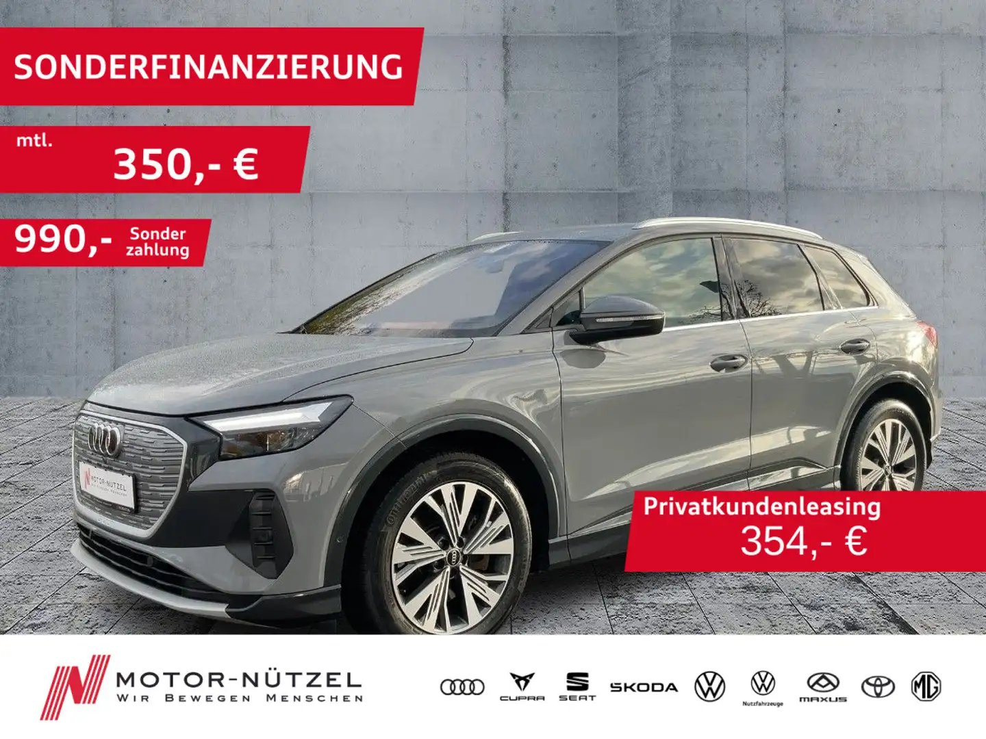 Audi Q4 e-tron 40 ADVANCED LED+NAVI+ACC+SHZ+RFK+HuD Grau - 1