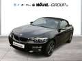 BMW 218 i CABRIO M SPORT LEDER NAVI BUSINESS GRA PDC HIFI Negro - thumbnail 1