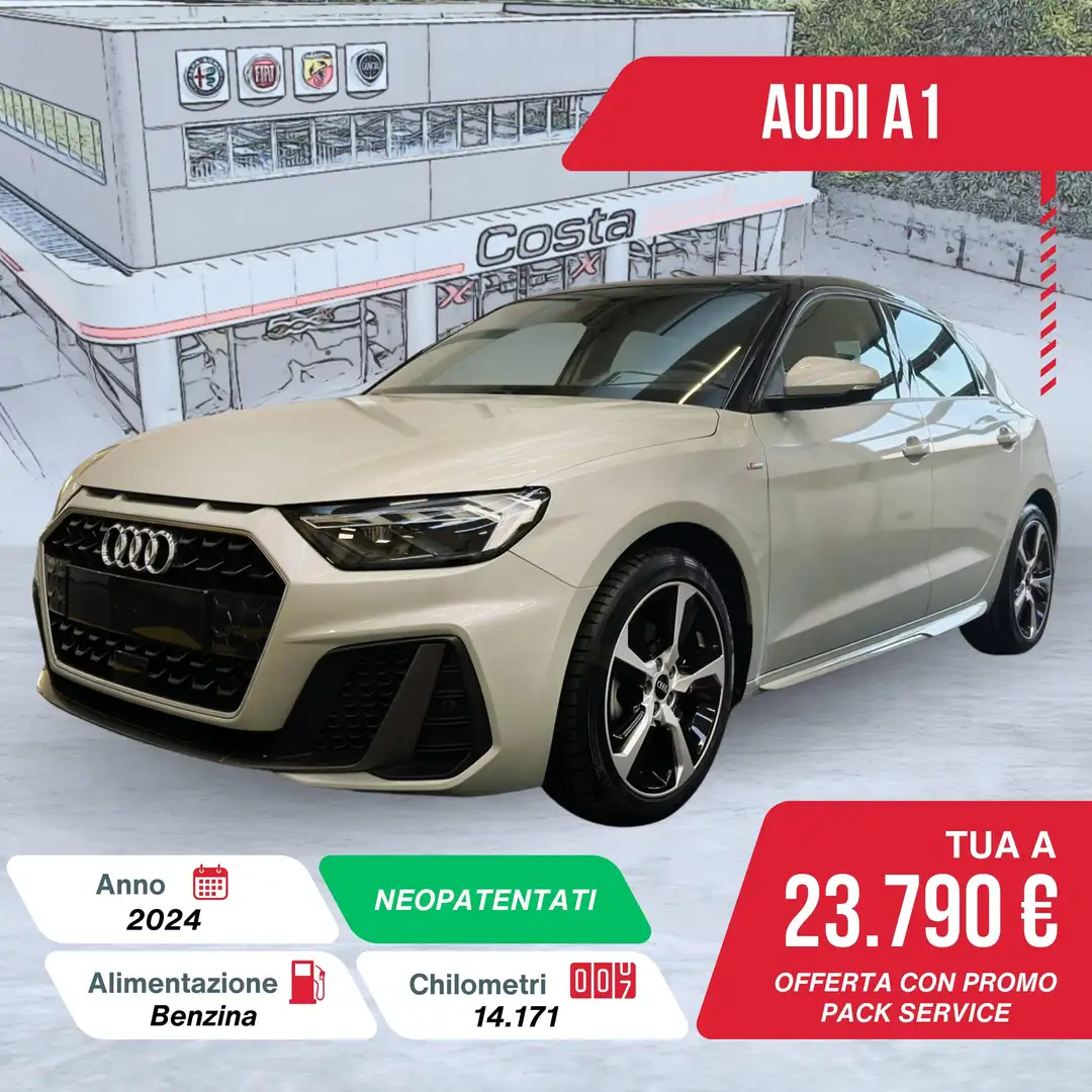 Audi A1 A1 SPB 30 TFSI S line edition Argento - 1
