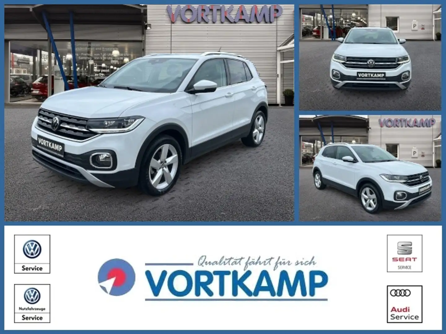 Volkswagen T-Cross Style 1,0TSI LED/Navi/AppConnect Weiß - 1