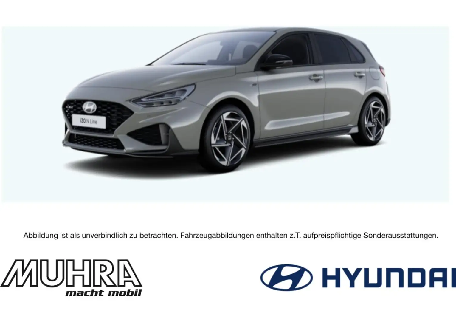Hyundai i30 1.5 N LINE 7-DCT 48V NAVI LED SHZ KAMERA Grau - 1