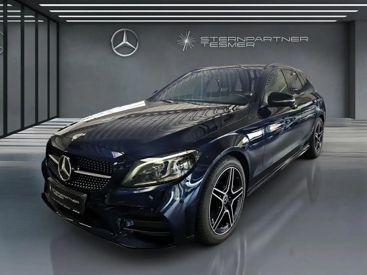 Mercedes-Benz C 200 d T AMG+KAM+LED+COMAND+LEDER+AMB+NIGHT+AHK Blau - 2
