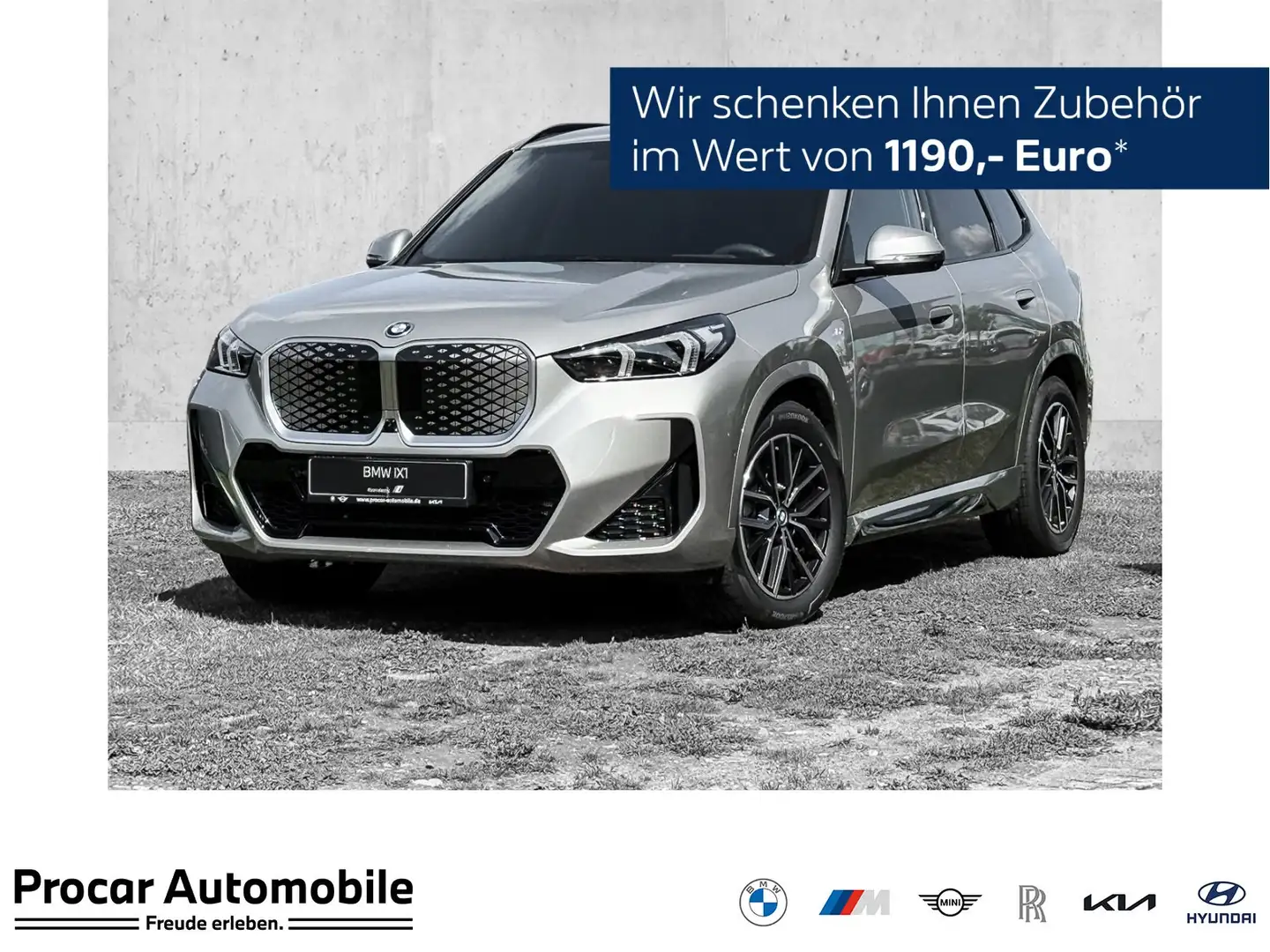 BMW iX1 eDrive20 M Sport HUD ACC RFK NAVI. LED H/K Gris - 1