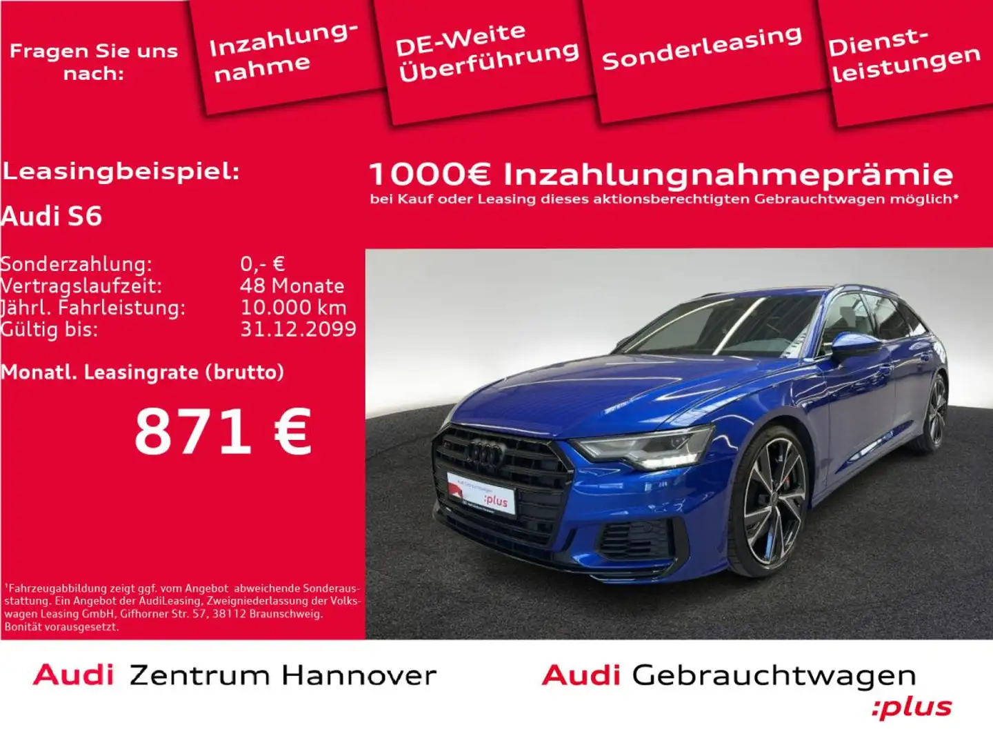 Audi S6 3.0 TDI quattro Avant Blau - 1