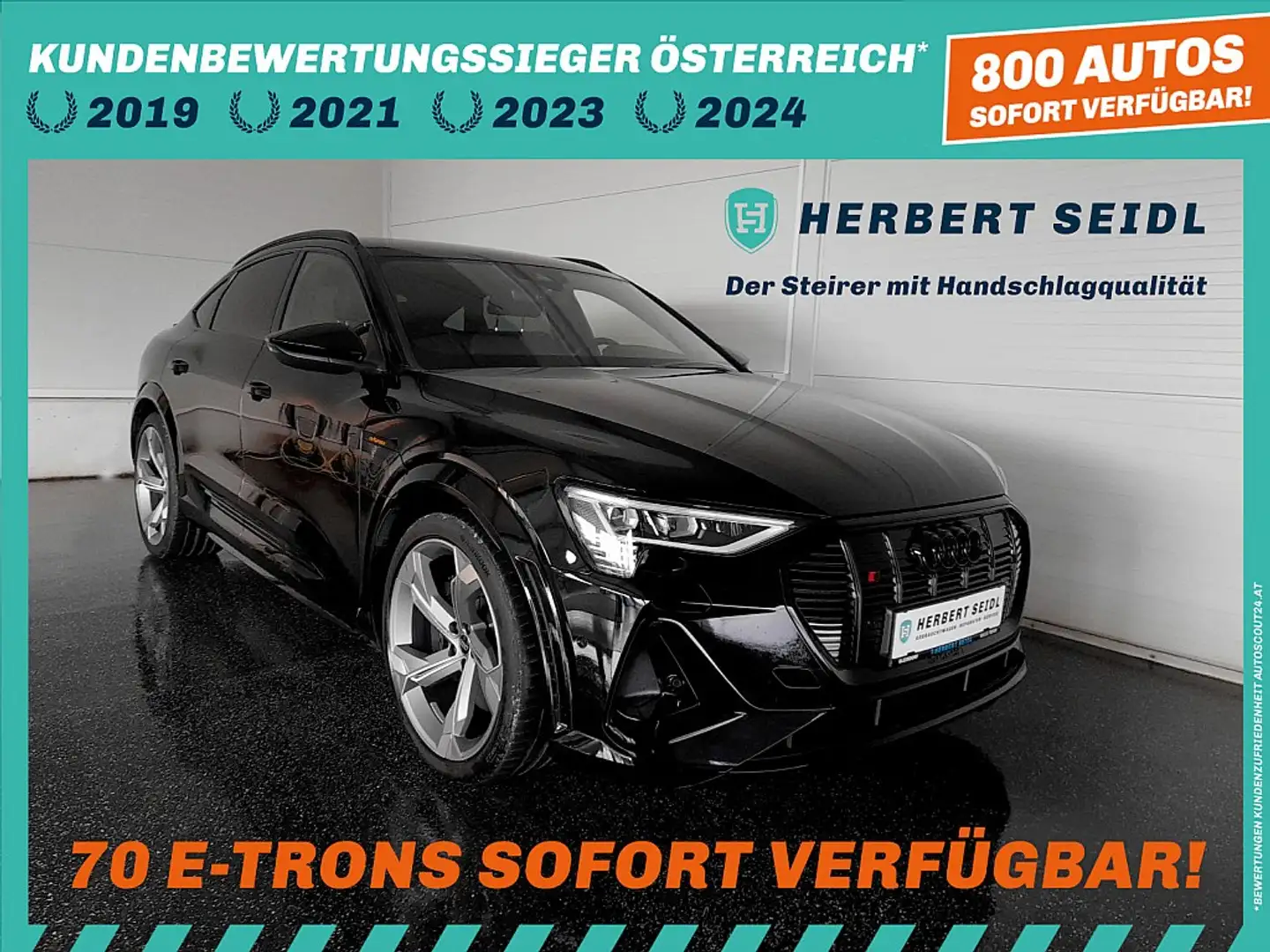 Audi e-tron SB 95 quattro S-LINE *NP: € 106.420,- / 22 ZOLL... Noir - 1