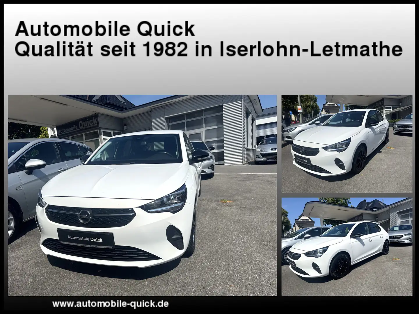 Opel Corsa F 1.2 Edition* PDC*Tempomat*Alu+Allwetter* Blanc - 1