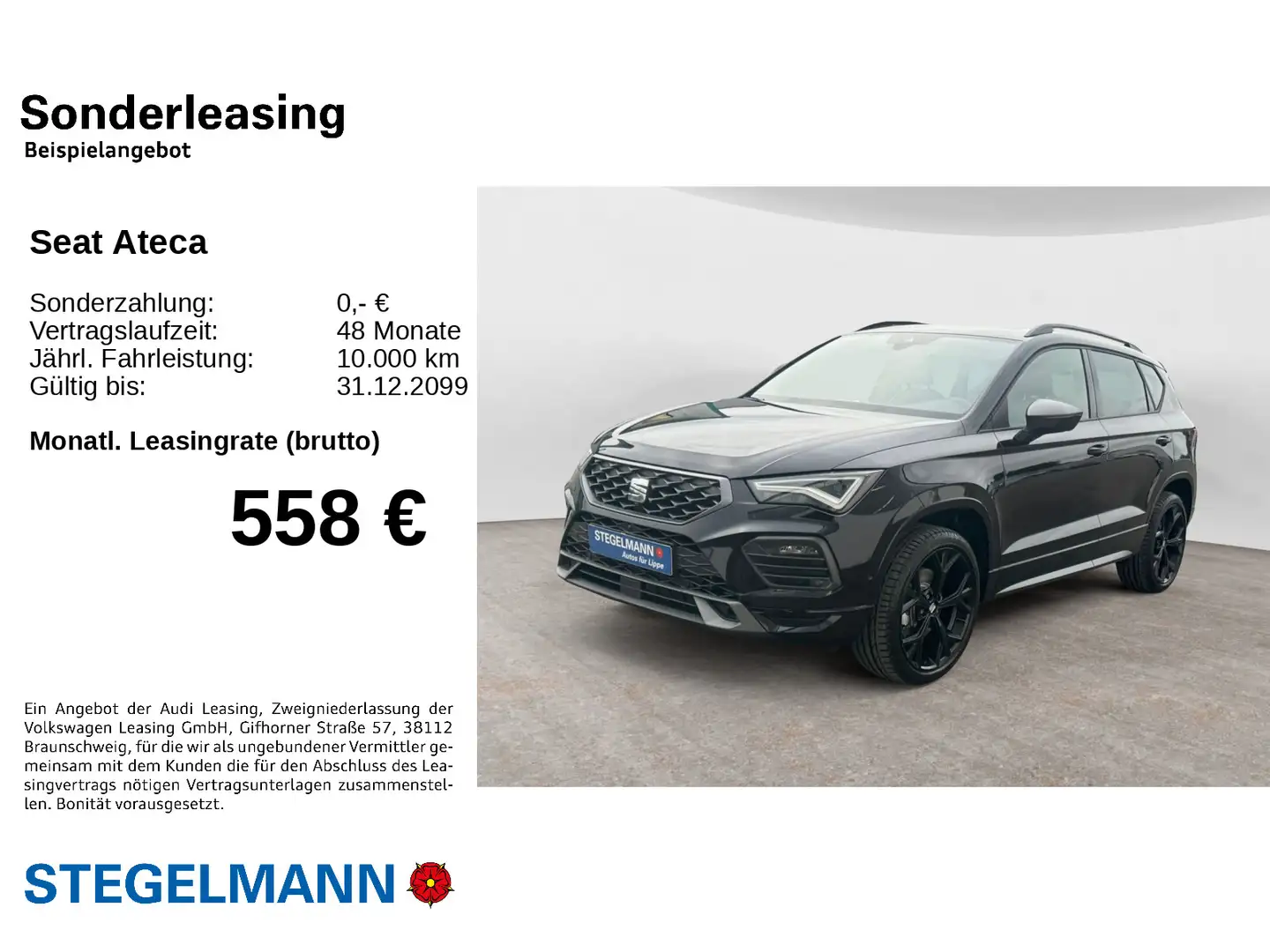 SEAT Ateca ATECA FR 2.0 TDI DSG AHK Pano Navi LED Kamera Be Schwarz - 2
