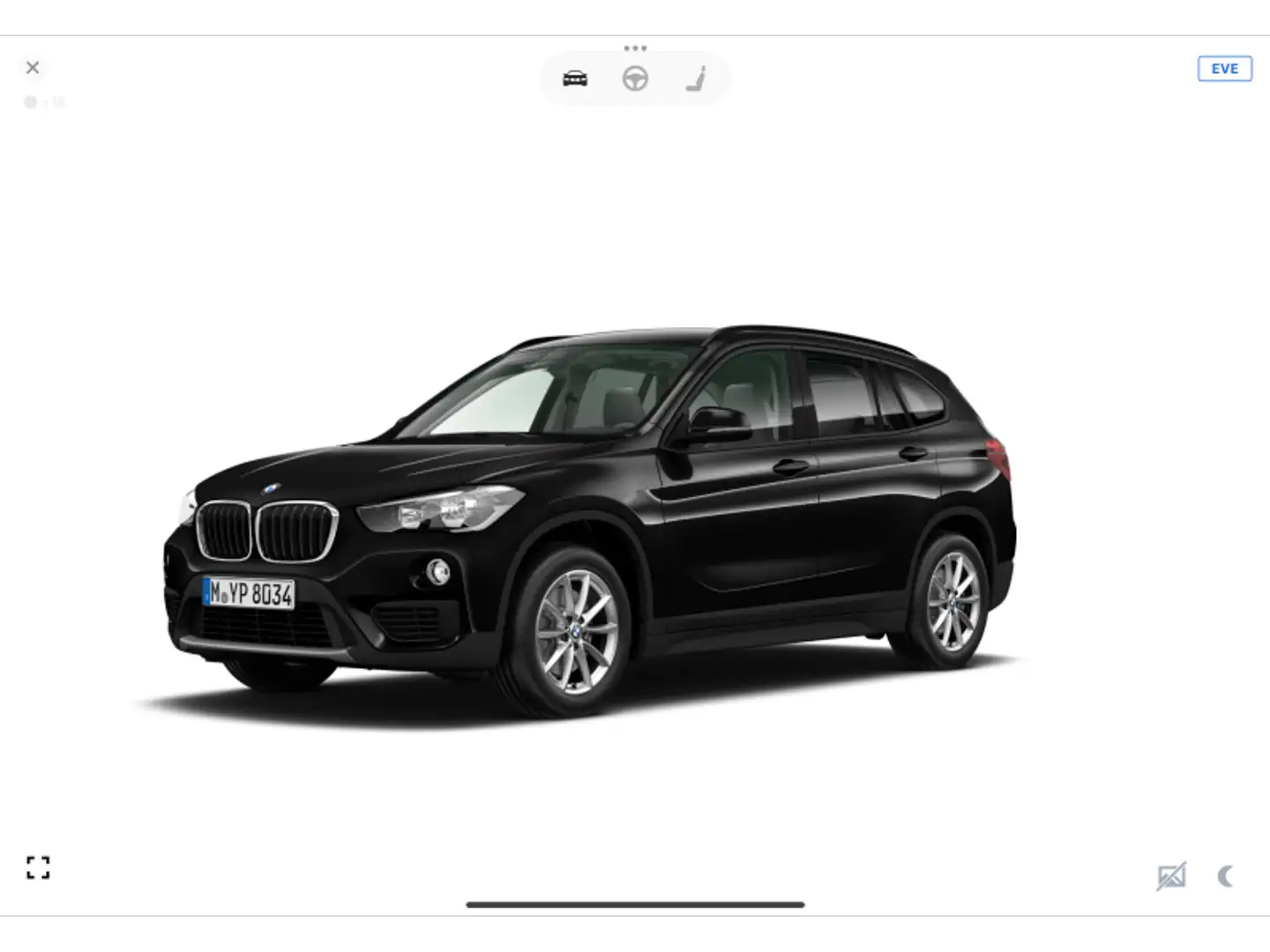 BMW X1 X1 sDrive18i Noir - 1