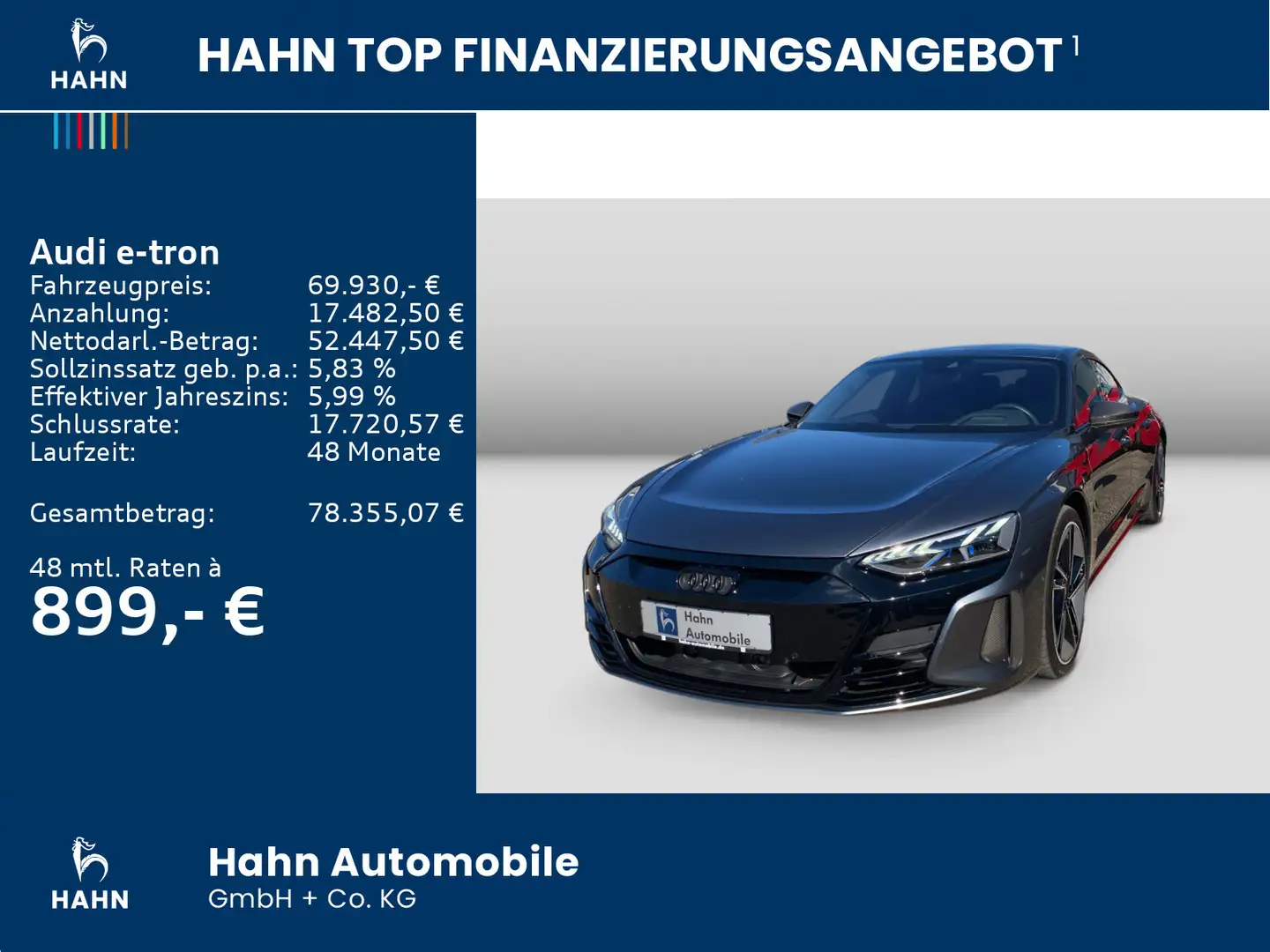 Audi e-tron RS GT quattro ACC Nav Cam Climatr Head-Up Grau - 2