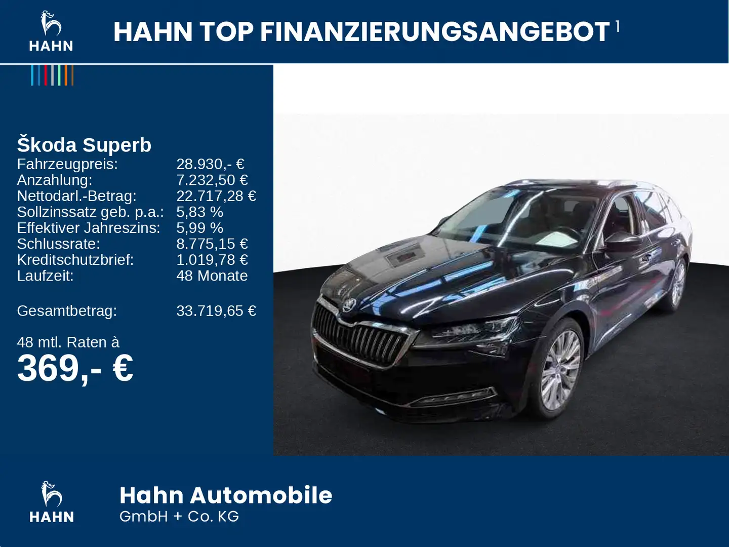 Skoda Superb Combi 2.0TDI DSG 4x4 Style Matrix CAM ACC Schwarz - 2