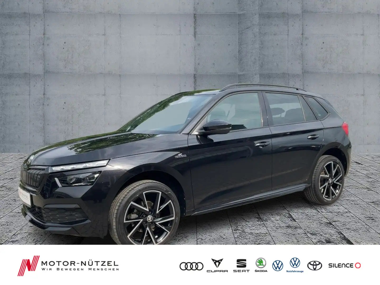 Skoda Kamiq 1.0 TSI MONTE CARLO LED+NAV+PANO+RFK+SHZ Schwarz - 1