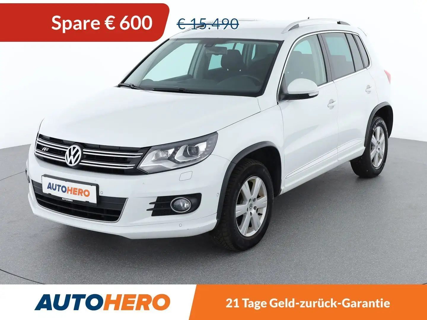 Volkswagen Tiguan 2.0 TDI Sport Austria BlueMotion Tech R-Line Weiß - 1