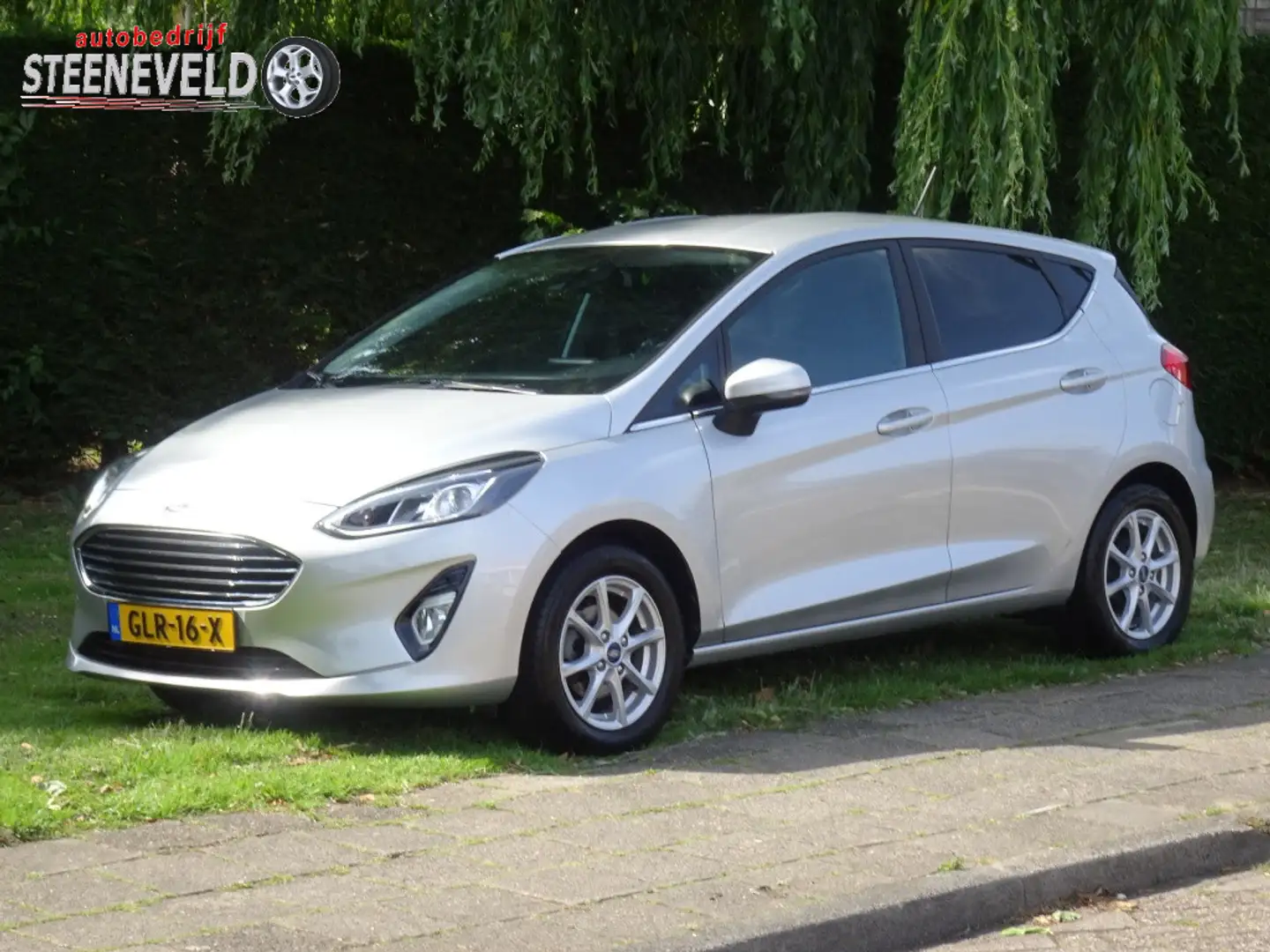 Ford Fiesta 1.0 100pk Titanium met CarPlay en Parkeersensoren Grijs - 1