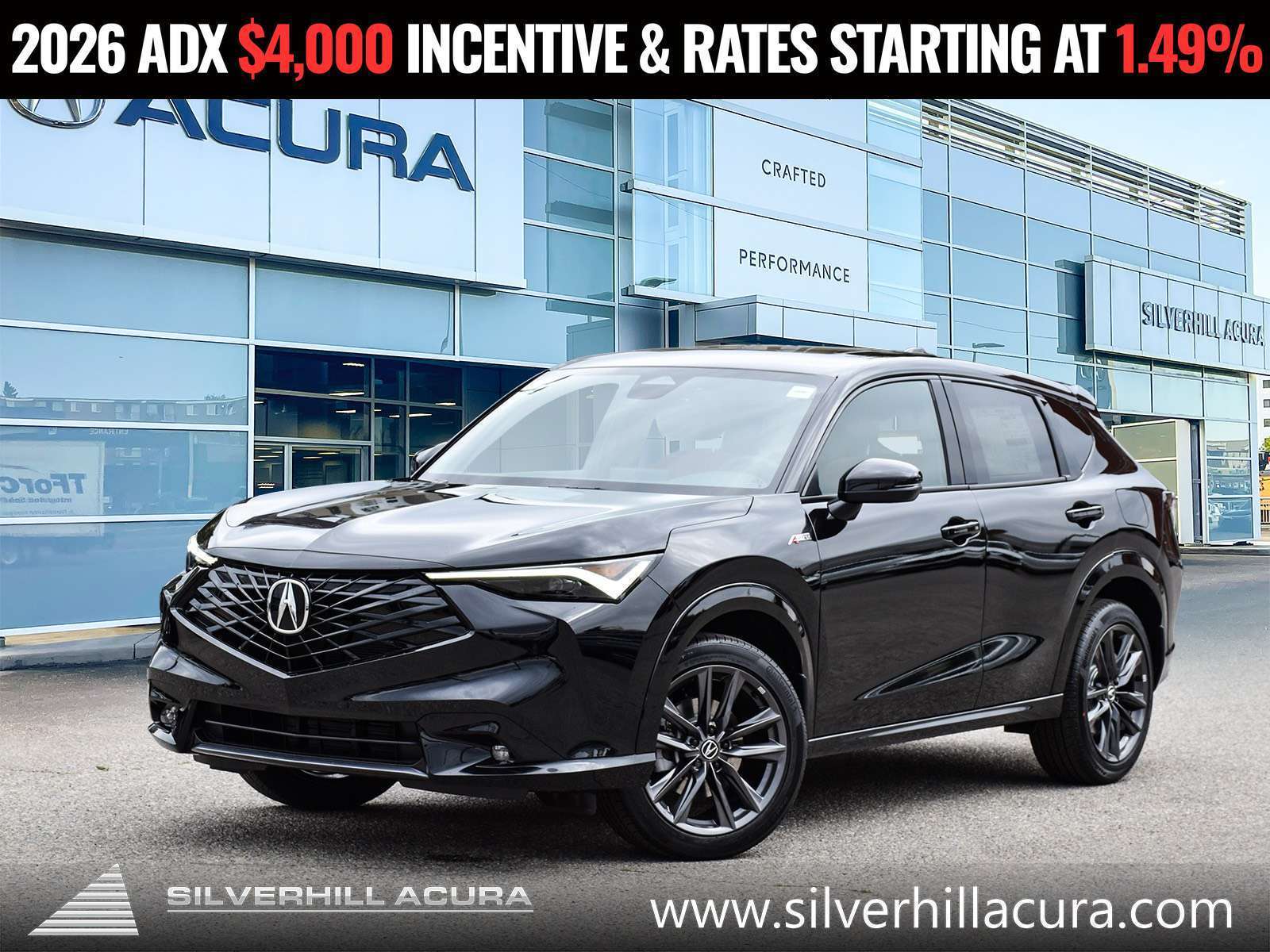 Black 2026 Acura ADX SUV / Crossover All-Wheel Drive Automatic