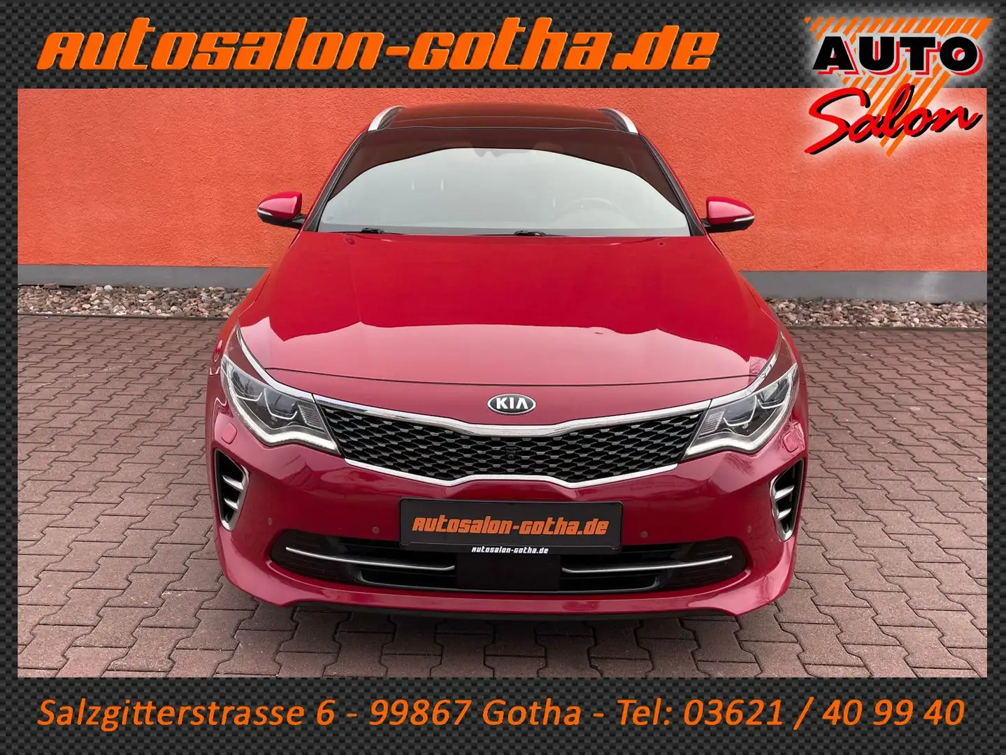 Kia Optima Sportswagon 2.0T-GDi GT H&K+LED PANO APPS Rojo - 2