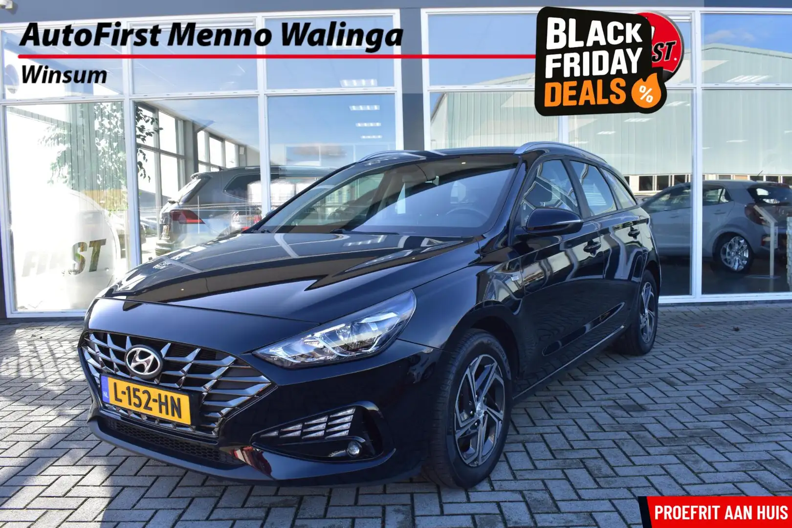 Hyundai i30 Wagon 1.0 T-GDi MHEV Comfort|Camera|Apple carplay/ Zwart - 1