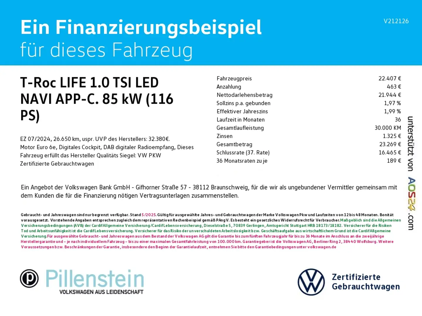 Volkswagen T-Roc LIFE 1.0 TSI LED NAVI APP-C. PDC Grau - 2