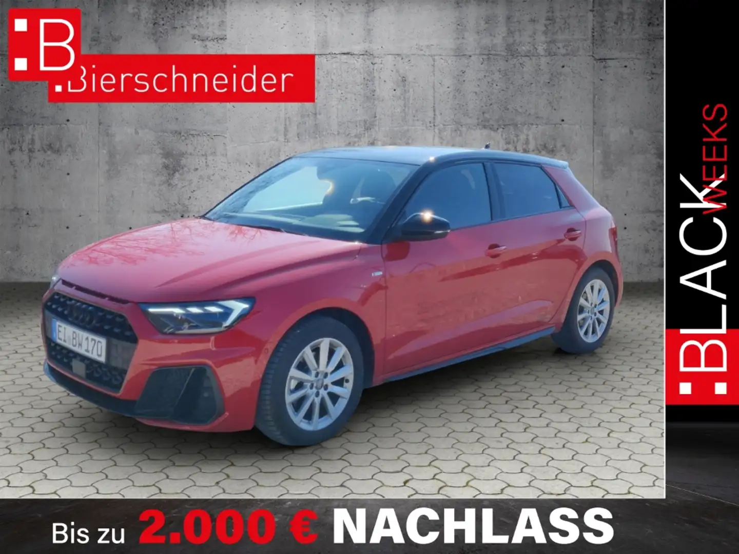 Audi A1 Sportback 30 TFSI S tronic 2xS line NAVI ACC SHZ G Rot - 1