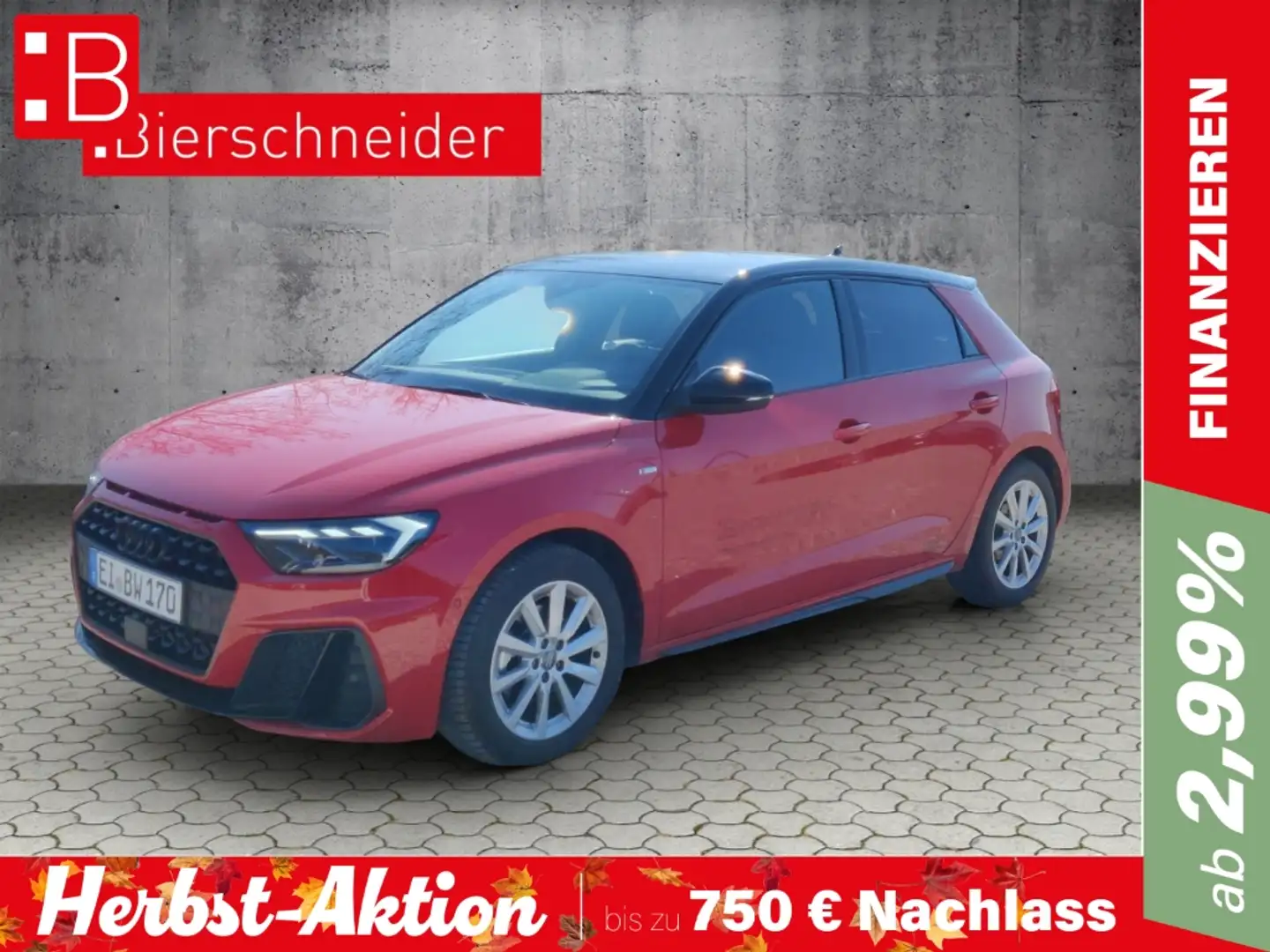 Audi A1 Sportback 30 TFSI S tronic 2xS line NAVI ACC SHZ G Rot - 1