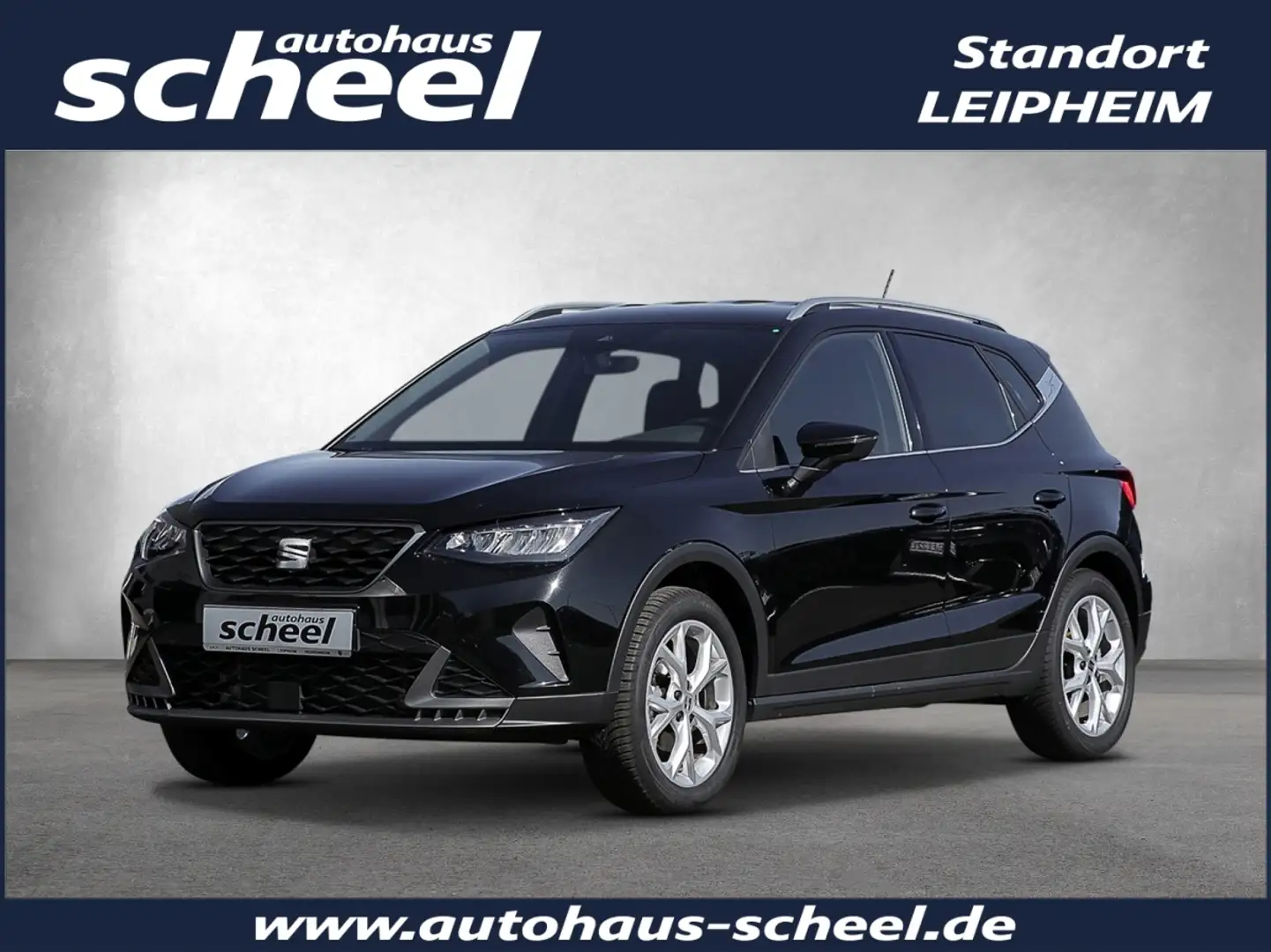 SEAT Arona 1.0 TSI FR SpurH LM LED 2xKlima SHZ NAVI Schwarz - 1