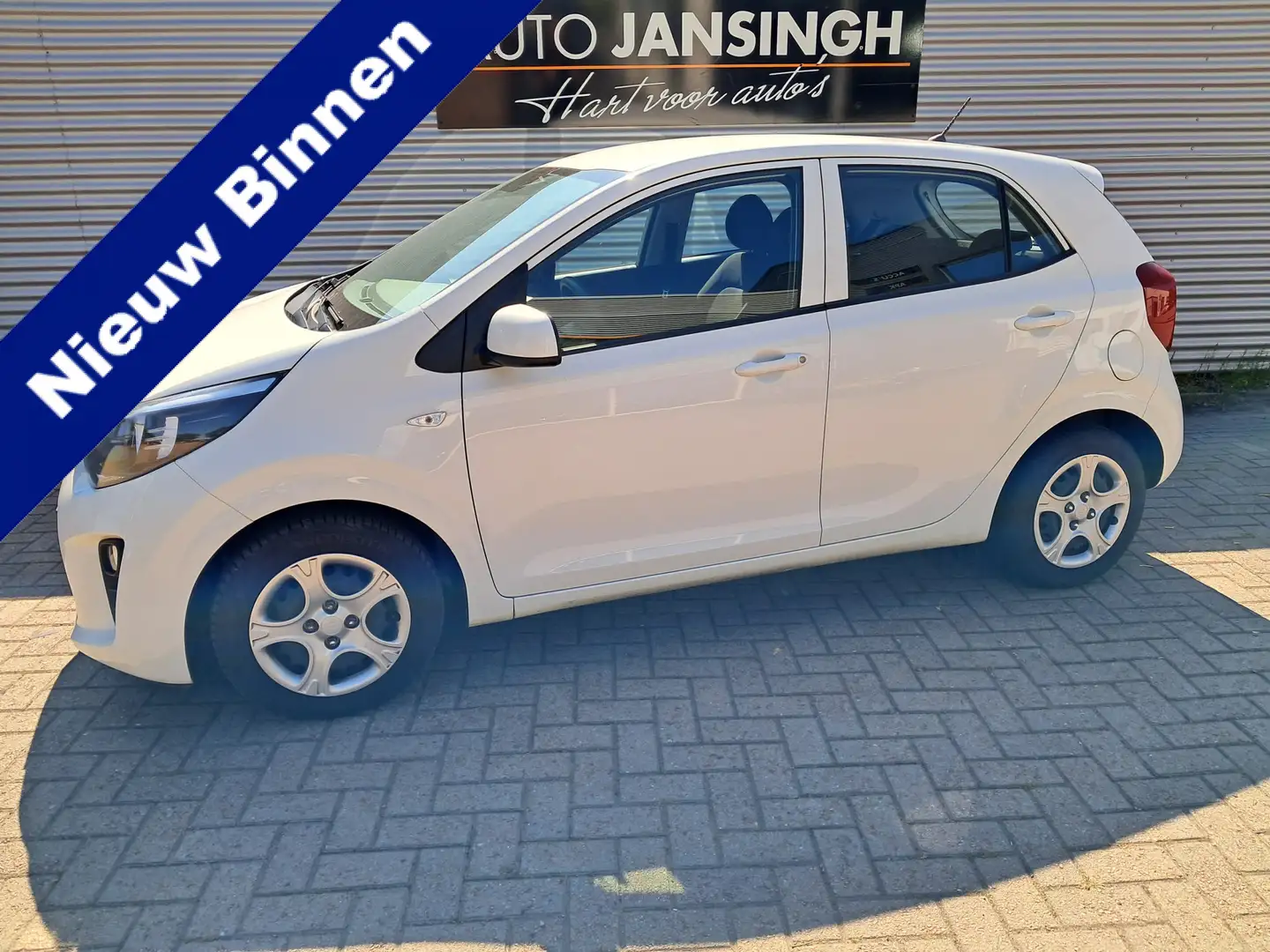 Kia Picanto 1.0 CVVT EconomyPlusLine | Airco | Navigatie | 1e Blanc - 1