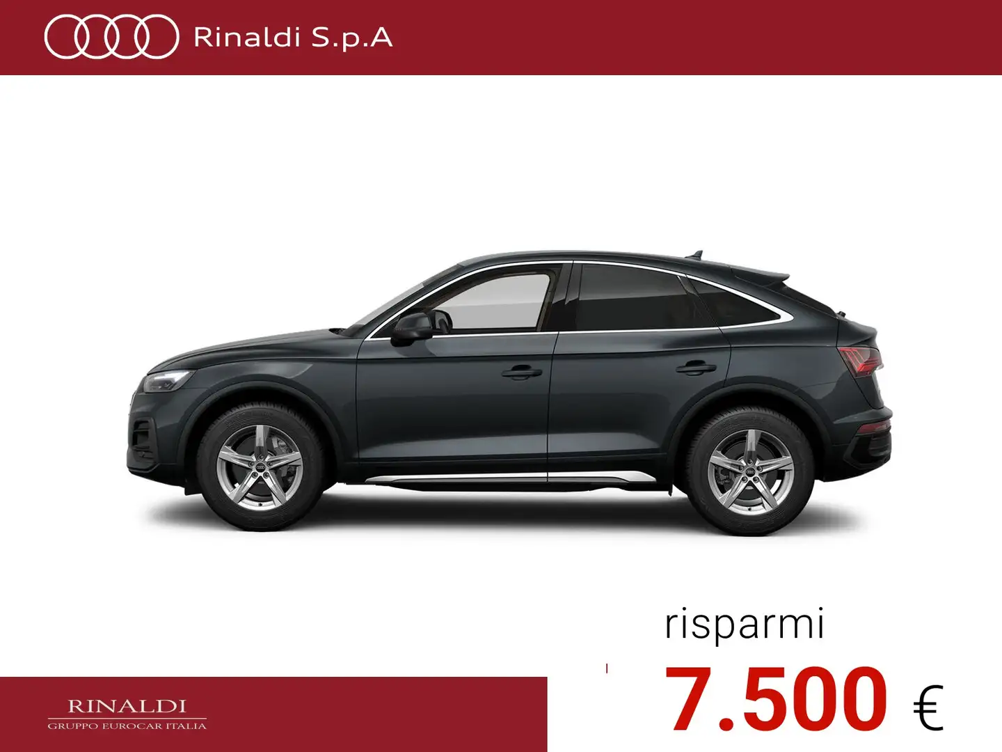 Audi Q5 sportback 40 2.0 tdi mhev 12v business advanced qu Grigio - 2