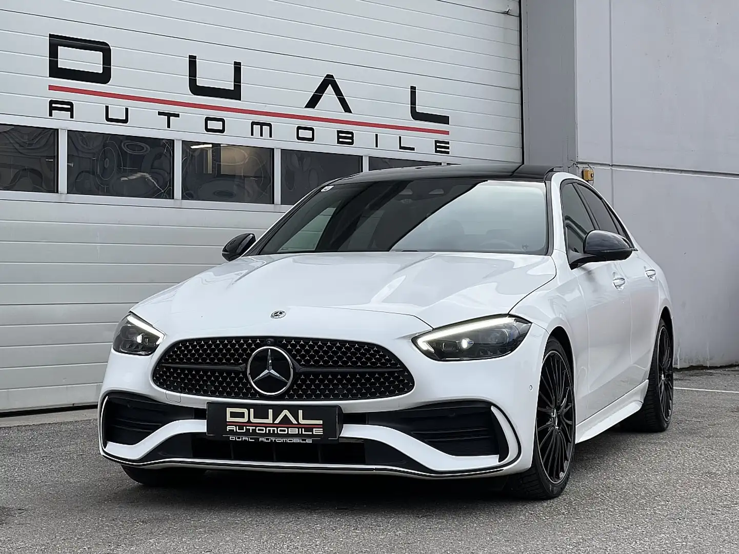 Mercedes-Benz C 200 d Aut.|AMG-PAKET|PANO|ACC|BURMESTER|HEAD-UP Weiß - 1