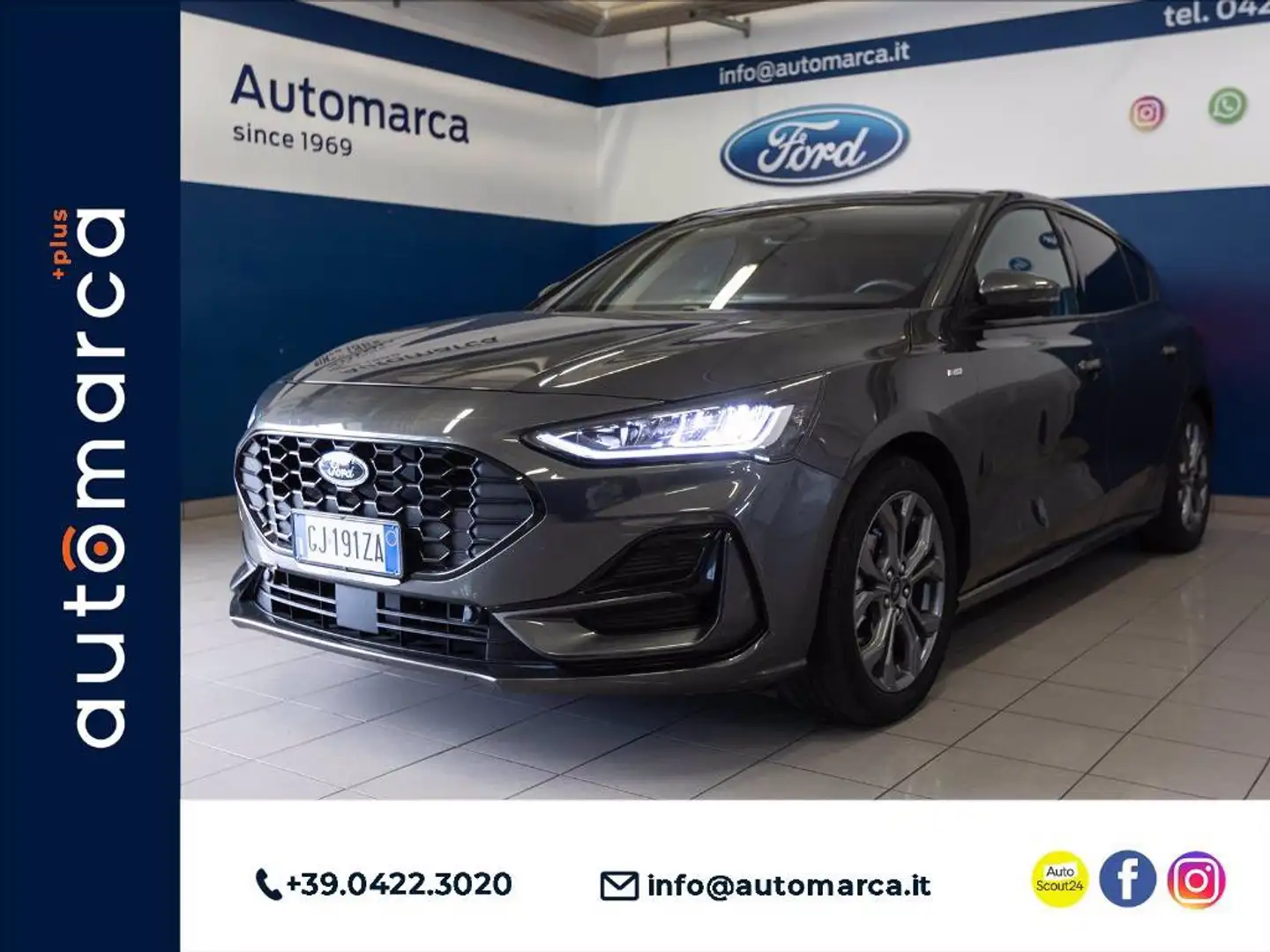 Ford Focus 1.0 ecoboost h ST-Line Design 125cv Gris - 1