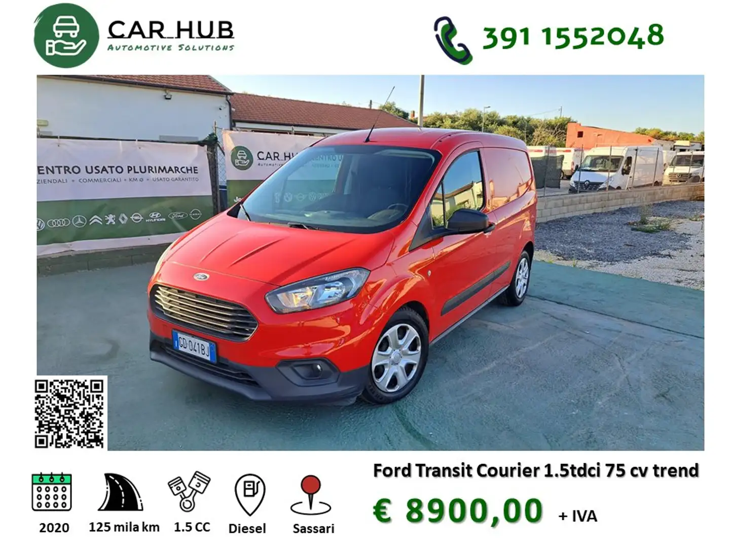 Ford Transit Courier Rood - 1