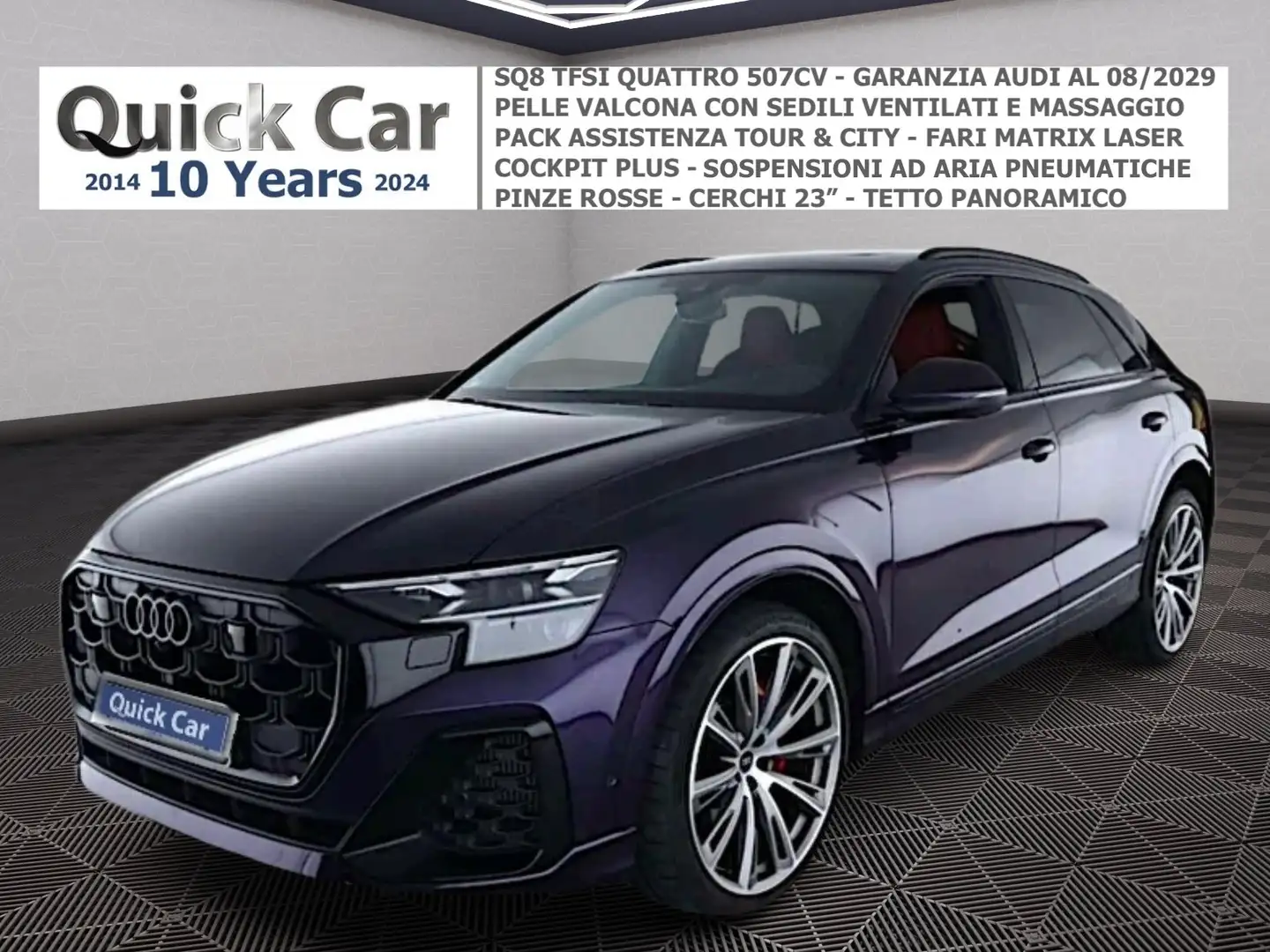 Audi SQ8 PELLE VALCONA, COCKPIT PLUS, TETTO, CERCHI 23" Mauve - 1