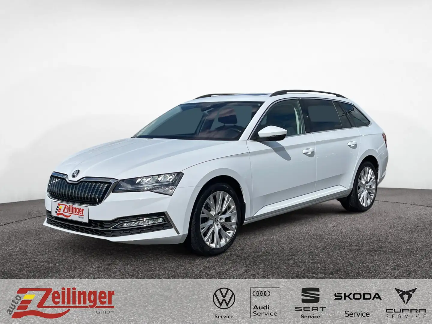 Skoda Superb Combi iV Ambition DSG|AHK|PANO|STANDHZG Weiß - 1