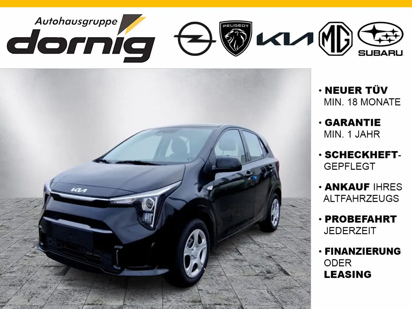 Kia Picanto 1.0 DPI MT Edition7 Schwarz - 1