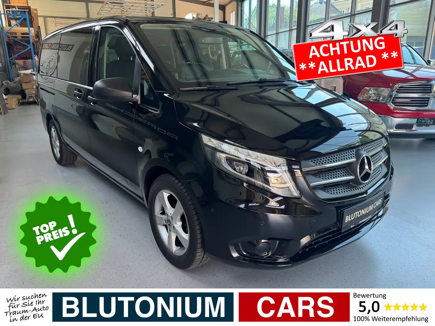 Mercedes-Benz Vito 119 Mixto 4MATIC lang Aut. *LED*ALLRAD*CAM*PDC* Zwart - 1