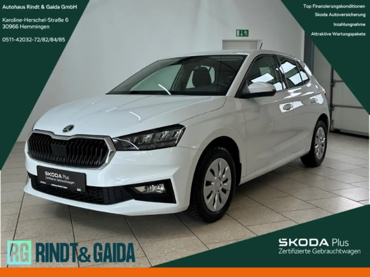 Skoda Fabia Selection 1.0 TSI DSG Freisprech SHZ PDC Klima Blanco - 1
