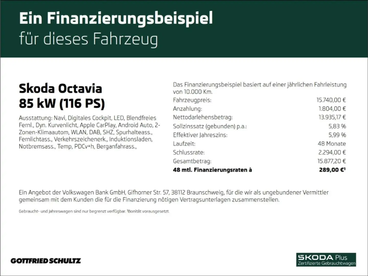 Skoda Octavia COMBI SOLEIL 1.0 TSI DSG LED NAVI PDC SMART LINK Nero - 2