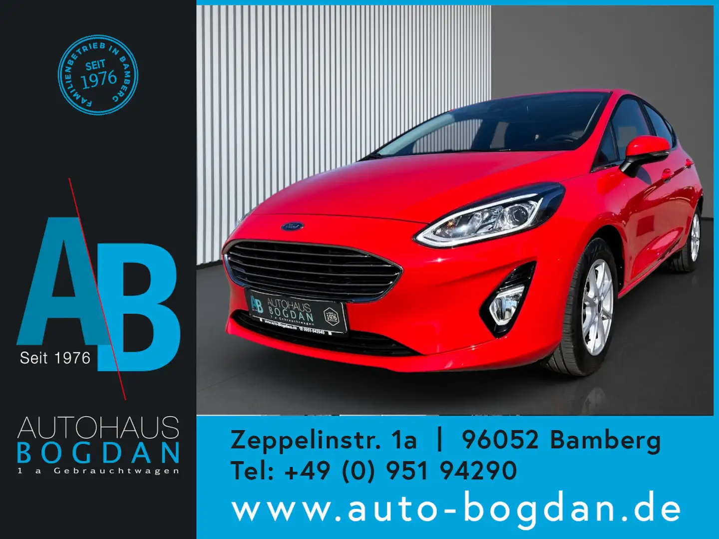 Ford Fiesta Titanium LED*Tempomat*SHZ*PDC*Navi v.App Rot - 1